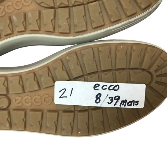 ECCO Gore-Tex Ankle Boots Gray Leather Mens Size 8/39 Winter Warm Shoes - Picture 11 of 11